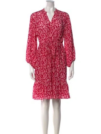 Pre-owned Rungolee Floral Print Mini Dress In Pink