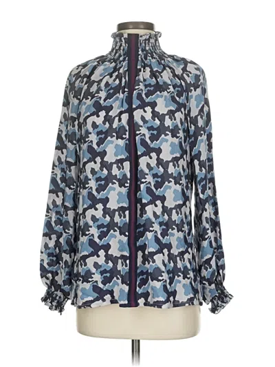 Pre-owned Rungolee Long Sleeve Blouse In Blue