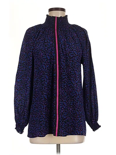 Pre-owned Rungolee Long Sleeve Blouse In Blue