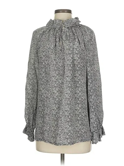 Pre-owned Rungolee Long Sleeve Blouse In Gray