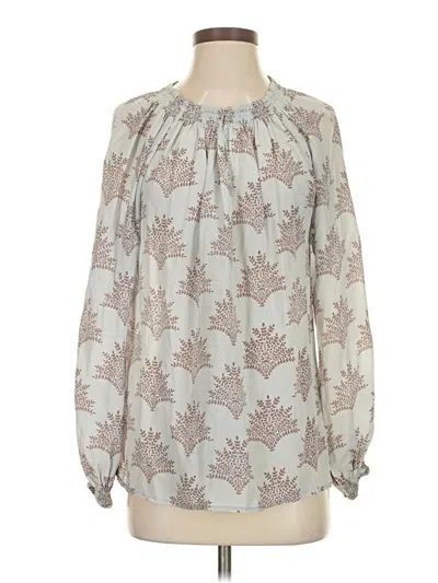 Pre-owned Rungolee Long Sleeve Blouse In Gray