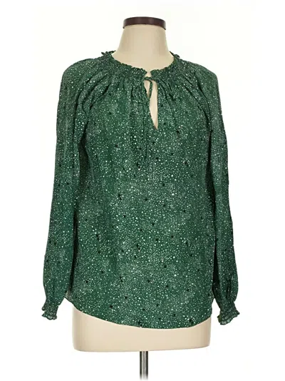 Pre-owned Rungolee Long Sleeve Blouse In Green