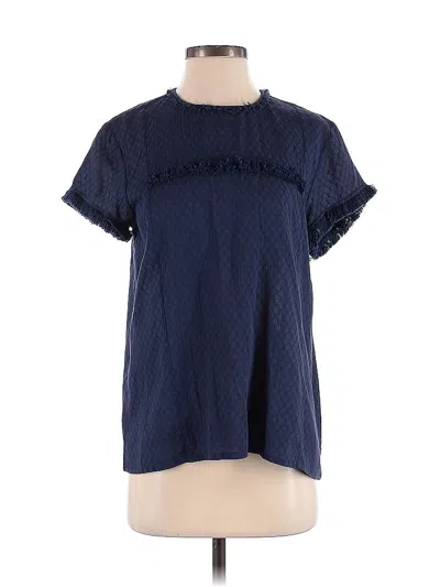 Pre-owned Rungolee Short Sleeve Blouse In Blue