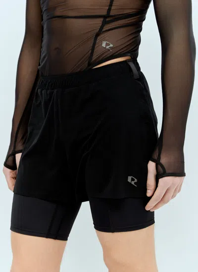 Running Order Adasi 8 Double Liner Shorts In Black