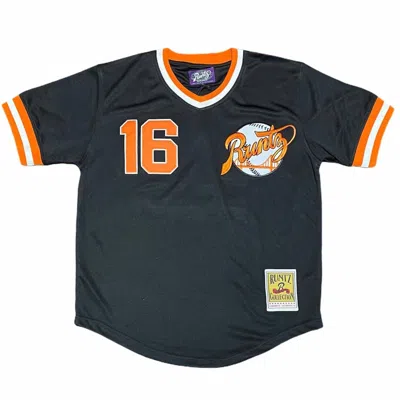 Runtz Men's Away San Francisco Short Sleeve Jersey In Black/orange In Multi