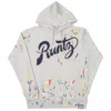 Runtz Men's Paintsmudge Hoodie In Heather Grey In Grey
