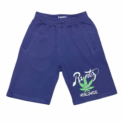 Runtz Men's Pull On Smokestock Shorts In Navy In Blue