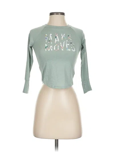 Pre-owned Runway 3/4 Sleeve T-shirt In Green