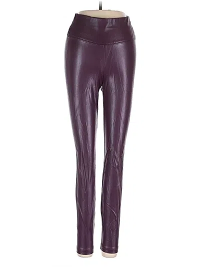 Pre-owned Runway Active Pants In Burgundy