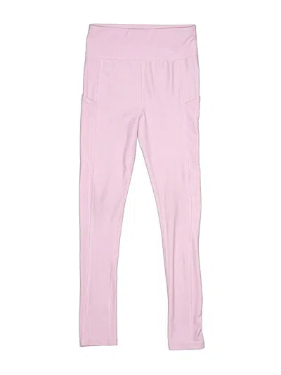 Pre-owned Runway Kids' Active Pants In Pink