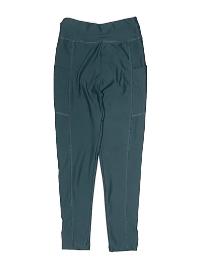 Pre-owned Runway Kids' Active Pants In Teal