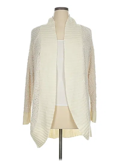 Pre-owned Runway Cardigan Sweater In Ivory