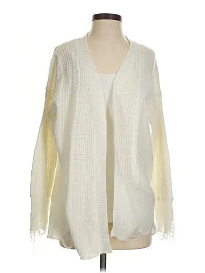 Pre-owned Runway Cardigan Sweater In Ivory