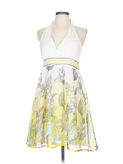 Pre-owned Runway Cocktail Dress In Yellow