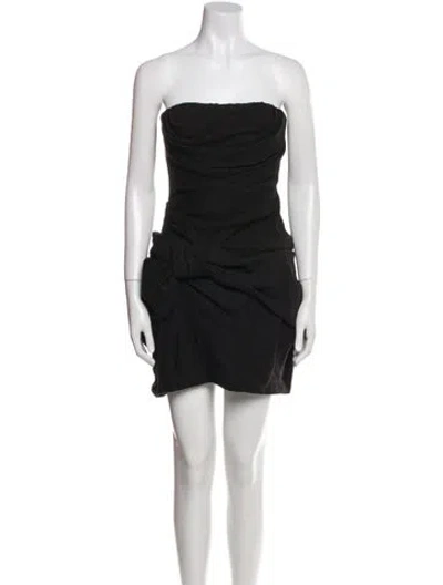 Pre-owned Runway Marc Jacobs Linen Mini Dress W/ Tags In Black