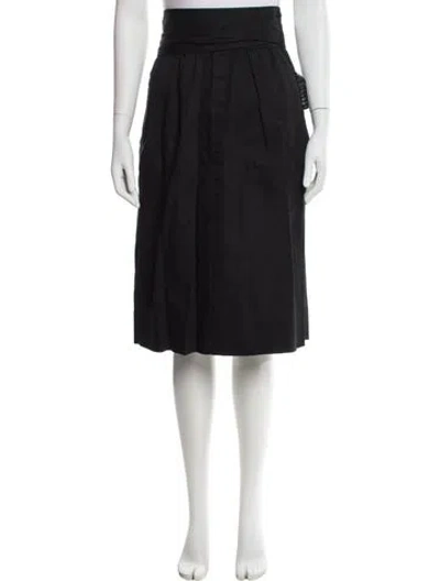 Pre-owned Runway Marc Jacobs Pleated Accents Knee-length Skirt In Gray