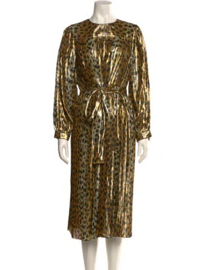 Pre-owned Runway Marc Jacobs Silk Midi Length Dress
