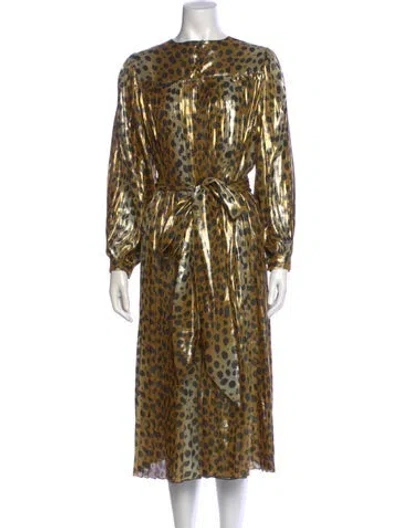 Pre-owned Runway Marc Jacobs Silk Midi Length Dress