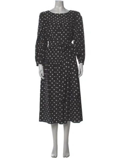 Pre-owned Runway Marc Jacobs Silk Midi Length Dress In Black