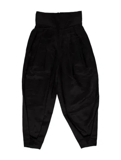 Pre-owned Runway Marc Jacobs Silk Skinny Leg Pants In Black