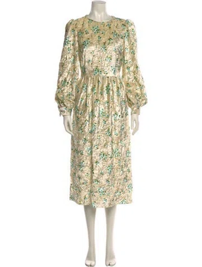 Pre-owned Runway Marc Jacobs Velvet Long Dress In Multi