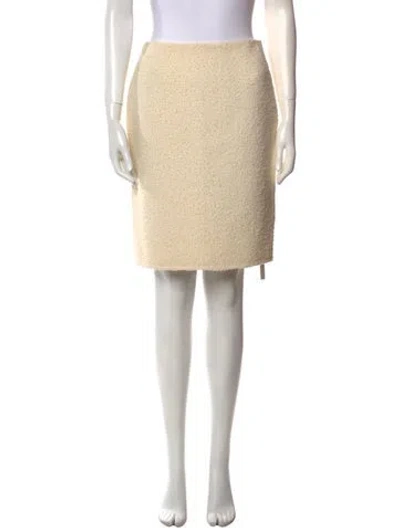 Pre-owned Runway Marc Jacobs Virgin Wool Knee-length Skirt In Neutral
