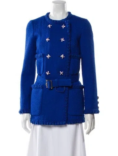 Pre-owned Runway Marc Jacobs Wool Jacket In Blue