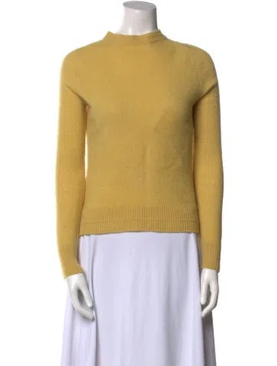 Pre-owned Runway Marc Jacobs Wool Mock Neck Sweater In Yellow