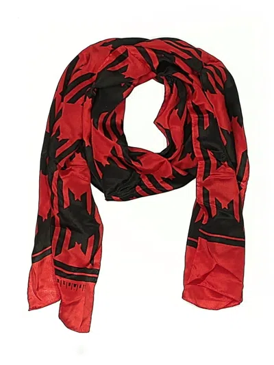 Pre-owned Runway Scarf In Red
