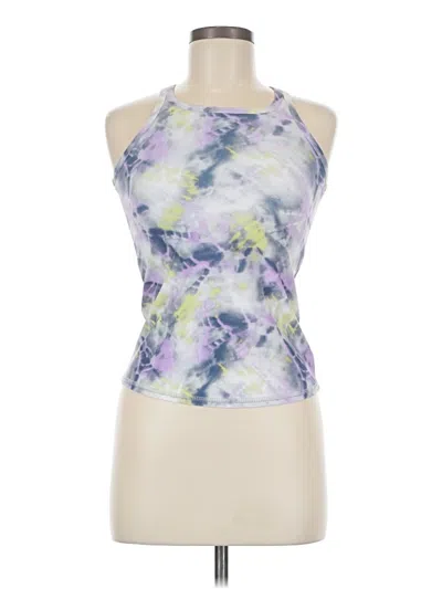 Pre-owned Runway Tank Top Purple Halter Neckline Tops