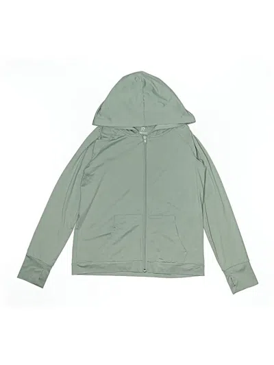Pre-owned Runway Kids' Zip Up Hoodie In Green
