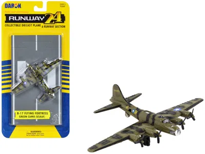 Runway24 Boeing B-17 Flying Fortress Bomber Aircraft Olive Green Camouflage "united States Army Air Force" Wi