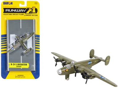 Runway24 Consolidated B-24 Liberator Bomber Aircraft Olive Drab "united States Army Air Force" With Runway Se In Green