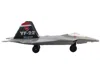 Runway24 Lockheed Martin F-22 Raptor Stealth Aircraft Gray "united States Air Force Yf-22" With Runway Sectio