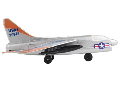 Runway24 Ltv A-7 Corsair Ii Attack Aircraft Silver Metallic "united States Air Force" With Runway Section Die