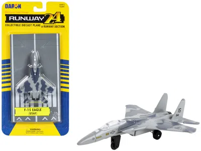 Runway24 Mcdonnell Douglas F-15 Eagle Fighter Aircraft Gray Camouflage "united States Air Force" With Runway 