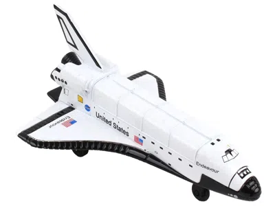 Runway24 Nasa "endeavour" Space Shuttle White "united States" With Runway Section Diecast Model Airplane By R