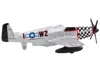 Runway24 North American P-51 Mustang Fighter Aircraft Silver Metallic "united States Army Air Force" With Run