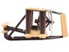 Runway24 Wright Flyer Biplane Aircraft Beige With Runway Section Diecast Model Airplane By