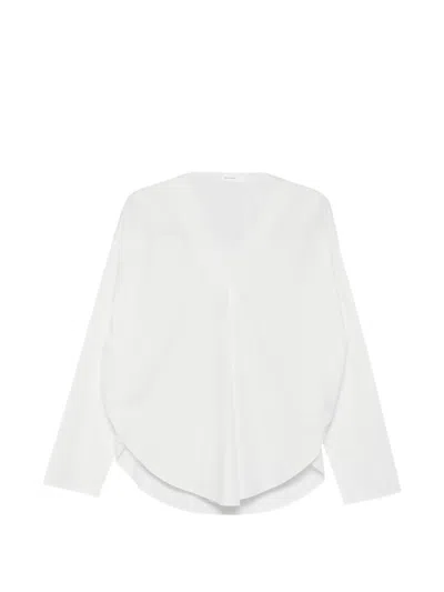 Ruohan Arno V-neck Blouse In White