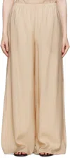 Ruohan Beige Two-pocket Lounge Pants In Beige