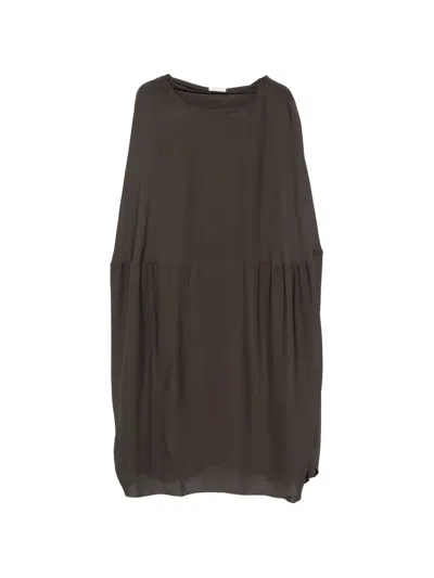 Ruohan Gathered Maxi Skirt In Gray