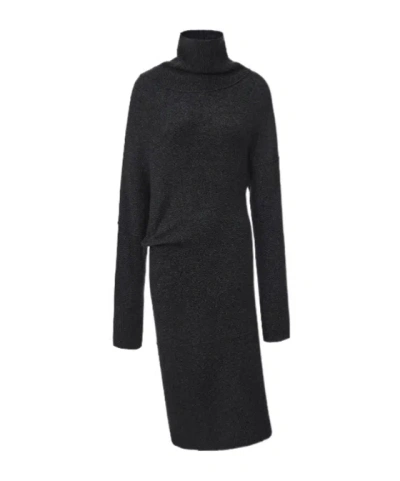 Ruohan Lava Black Elva Dress