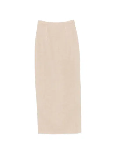 Ruohan Loess Kyth Darted Pencil Midi Skirt In Neutral
