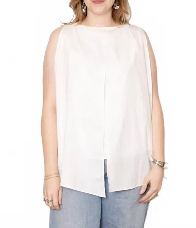 Ruohan Molle Sleeveless Top In White