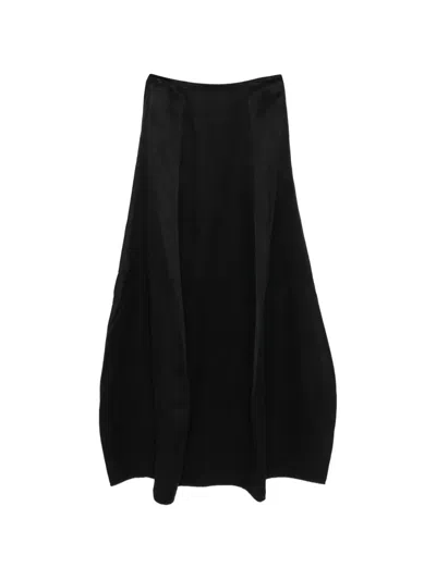 Ruohan Onyx Cocoon Skirt In Black