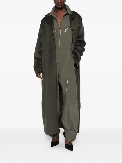 Ruohan Pine Penrhyn Concealed-fastening Coat In Green
