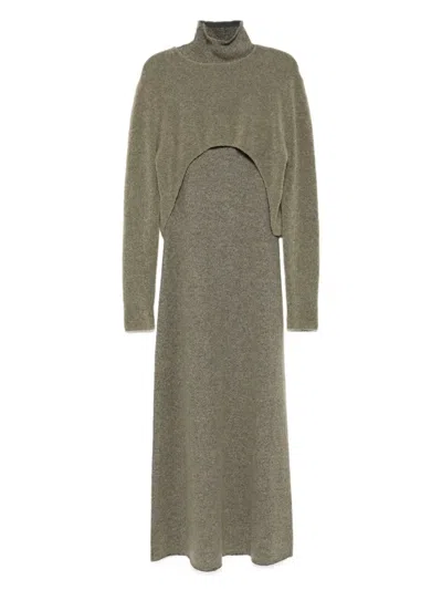 Ruohan Sage Gaya Kleid In Green