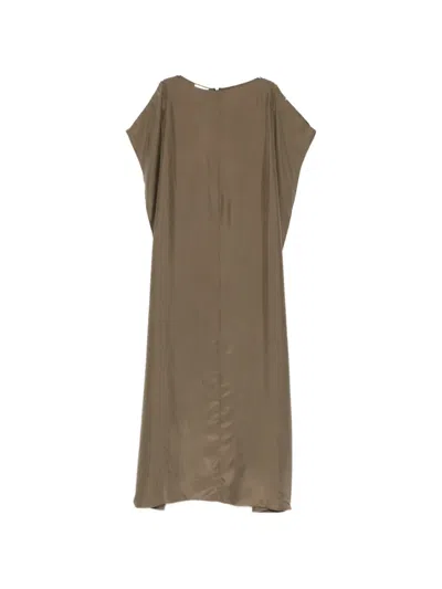 Ruohan Sora Short-sleeve Maxi Dress In Green