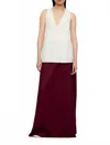 Ruohan V-neck Tank Top - Plus In White In Multi